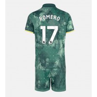 Koszulka piłkarska Tottenham Hotspur Cristian Romero #17 Strój Trzeci dla dzieci 2024-25 tanio Krótki Rękaw (+ Krótkie spodenki)